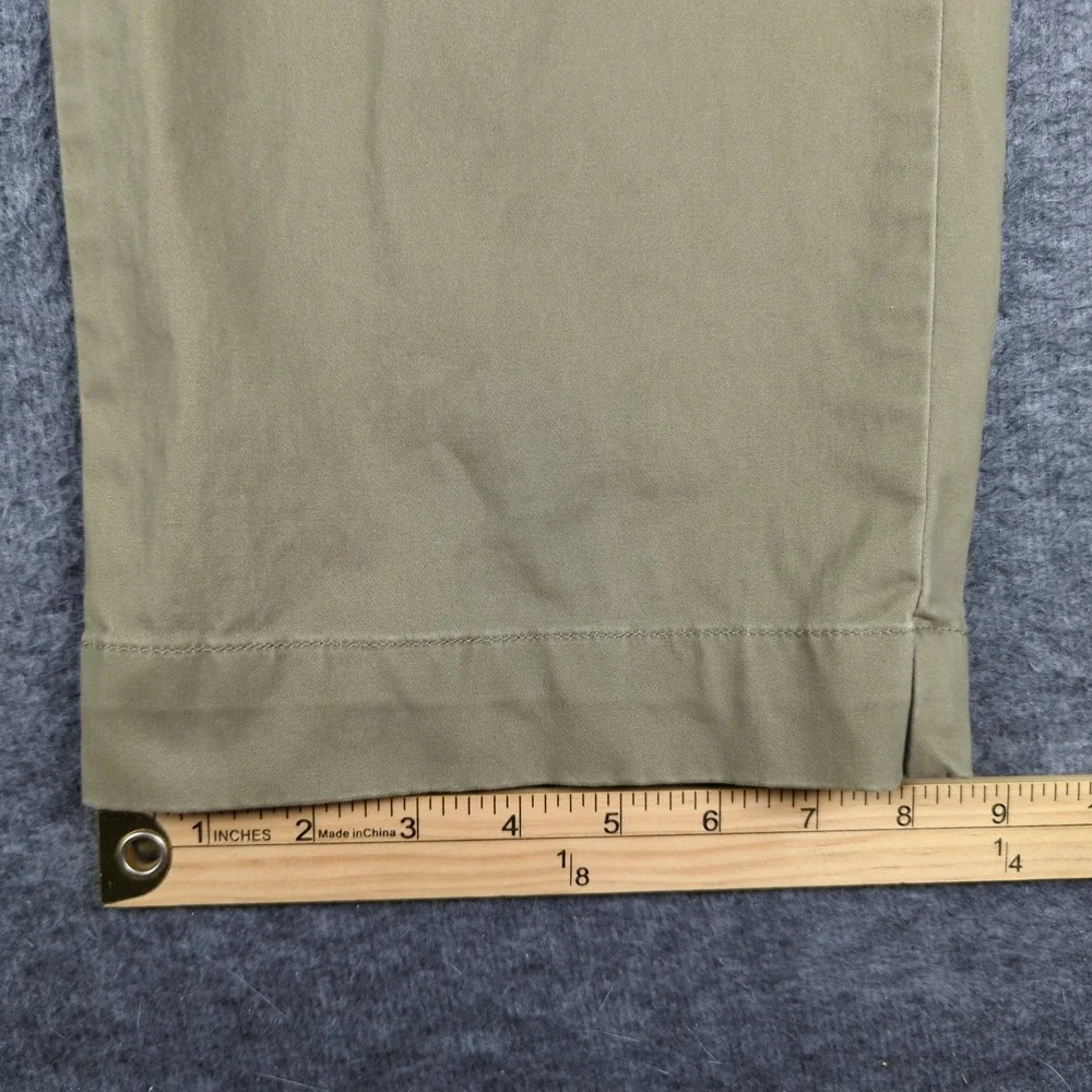 Polo Ralph Lauren Pants Mens 34x32 Khaki Green Casual‎ Preppy Flat Front Office